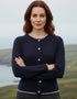 Gilet Killiney en laine et cachemire bleu marine | Tricots irlandais haut de gamme