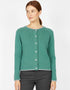 IrelandsEye Killiney Cardigan | Meeresgrün