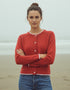 Killiney Wool Cashmere Cardigan | Tandoori | Ireland's Eye Knitwear