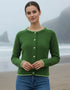 Ireland's Eye Killiney Cardigan - Wool Cashmere Blend | Meadow