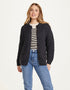 Achill Island Ladies Aran Cardigan | Charcoal