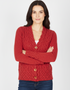 IrelandsEye Horseshoe Aran Cardigan | Chilli