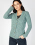 IrelandsEye Horseshoe Aran Cardigan | Ocean Mist