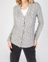IrelandsEye Horseshoe Aran Cardigan | Light Grey