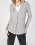 IrelandsEye Horseshoe Aran Cardigan | Light Grey - Clearance