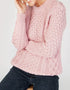 IrelandsEye Women's Aran Sweater | Pink