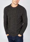 IrelandsEye Women's Aran Sweater | Graphite