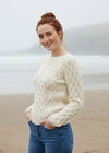 IrelandsEye Lambay Aran Sweater | Natural