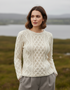 IrelandsEye Women's Lambay Aran Sweater | Natural