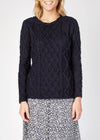 Aran Sweater | Navy