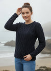 Aran Sweater | Navy
