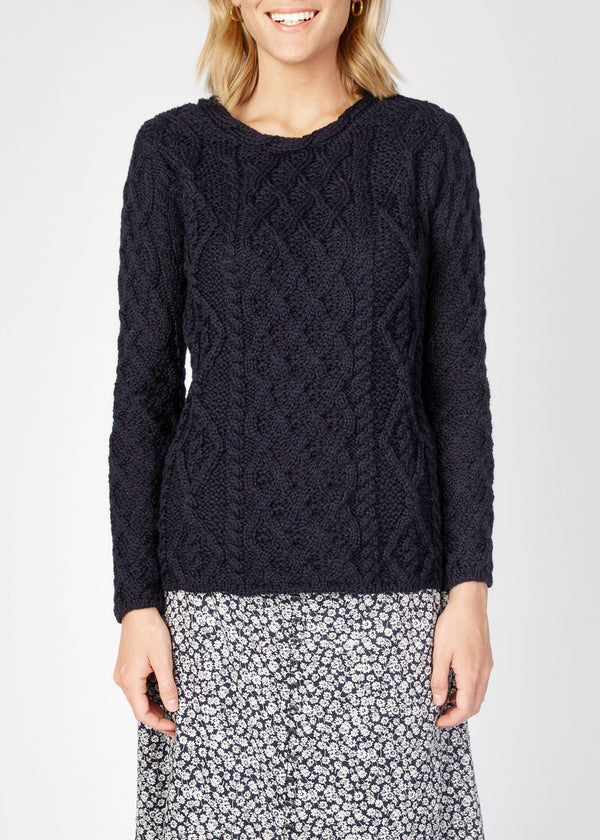 Aran Sweater | Navy