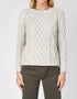 IrelandsEye Lambay Aran Pullover | Silbermergel