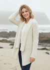 IrelandsEye Women's Waterfall Aran Cardigan | Natural