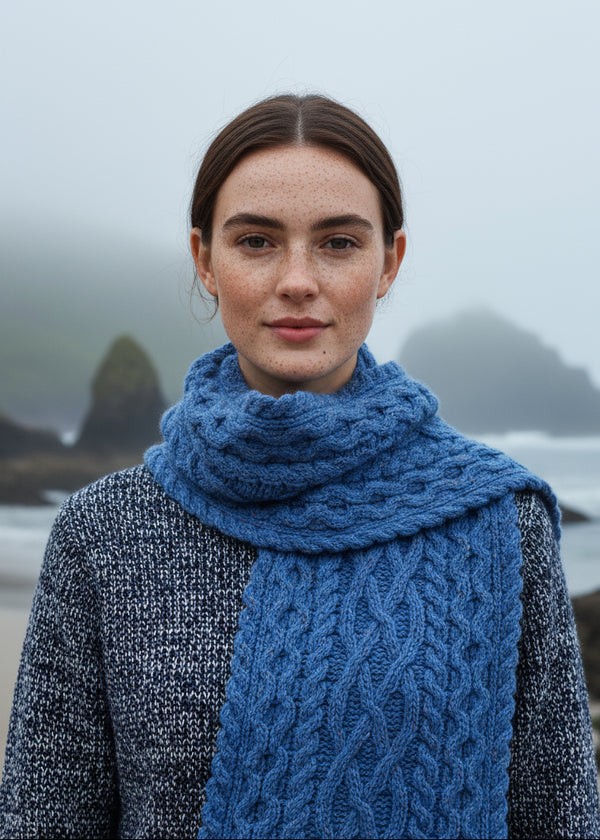 IrelandsEye Luxe Aran Scarf | Marina