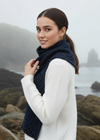 IrelandsEye Aran Luxe Scarf | Rich Navy