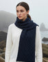 IrelandsEye Aran Luxe Scarf | Rich Navy