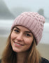 IrelandsEye Luxe Aran Hat | Pink Mist