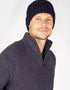 IrelandsEye Ribbed Merino Hat | Navy