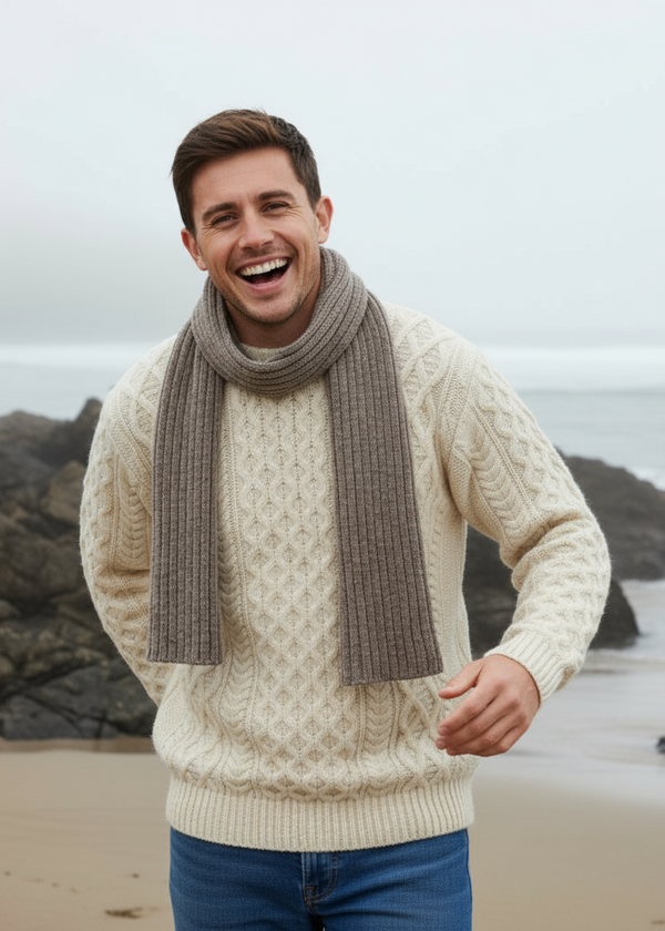 Luxe Ribbed Scarf | Rocky Ground