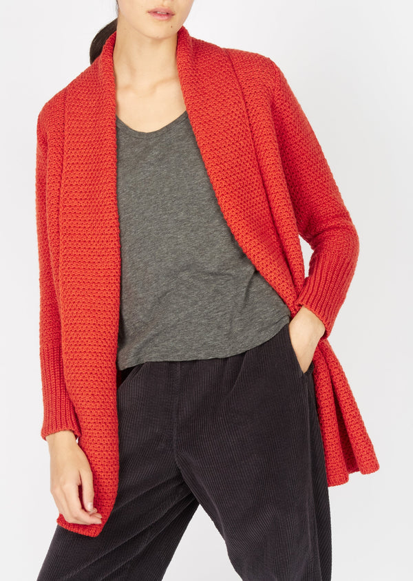 IrelandsEye Women's Kilcoole Coatigan | Orange Marl