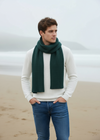 IrelandsEye Ribbed Merino Scarf | Green