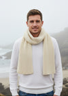 IrelandsEye Ribbed Merino Scarf | Natural