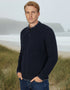 IrelandsEye Zipped Ribbed Cardigan | Navy