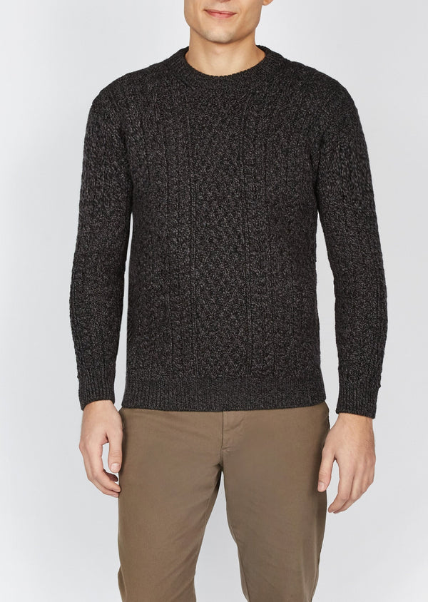 IrelandsEye Cuileann Aran Sweater | Anthracite