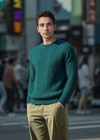 IrelandsEye Cuileann Aran Sweater | Green