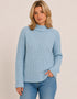 IrelandsEye Polo-Pullover im Aran-Stil | Haferflockenfarben