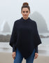 Aran Poncho | Navy