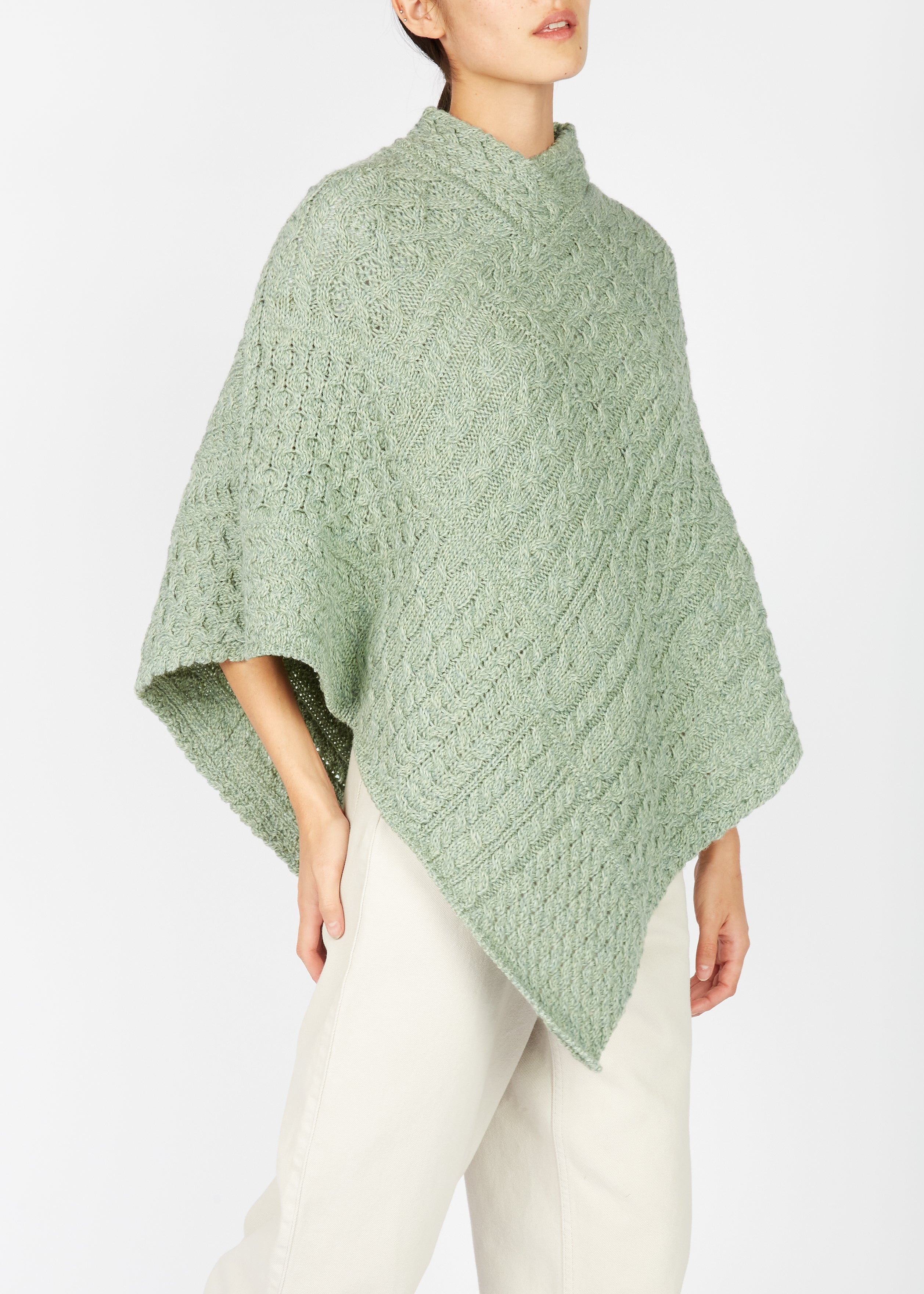 IrelandsEye Poncho | Sage Marl