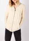 IrelandsEye Women's Aran Hooded Cardigan | Natural