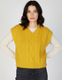IrelandsEye Women's V Neck Aran Vest | Sunflower