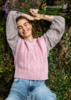 IrelandsEye Women's V Neck Aran Vest | Pink