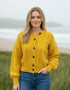 IrelandsEye Cropped Aran Cardigan | Sunflower