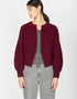IrelandsEye Cropped Aran Cardigan | Claret
