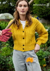 IrelandsEye Cropped Aran Cardigan | Sunflower
