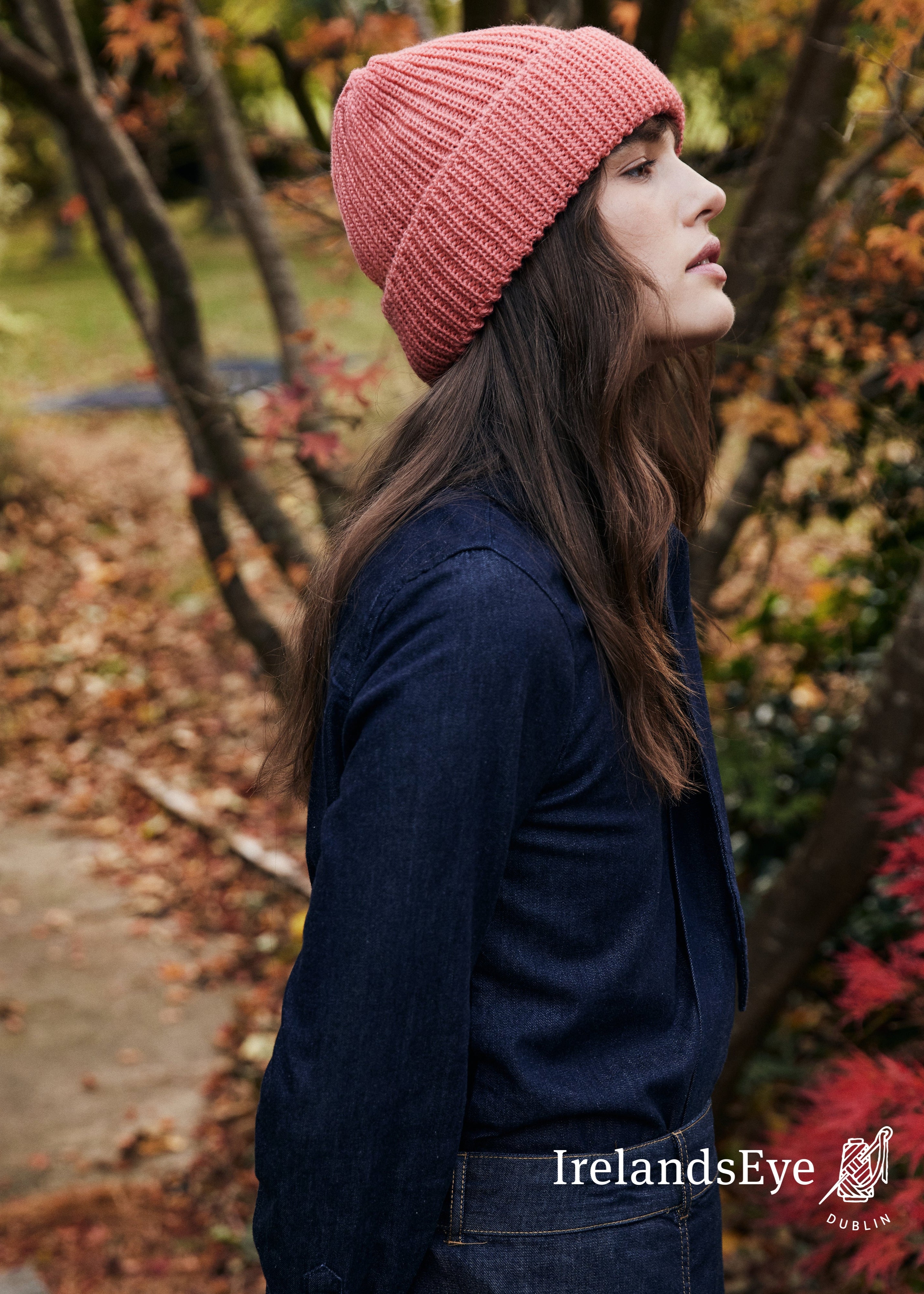 IrelandsEye Chunky Knit Hat | Salmon