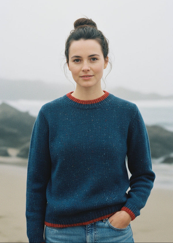 Slaney Crew Neck Sweater | Ink Marl