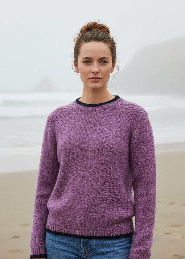 Slaney Crew Neck Sweater | Orchid