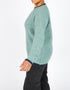 Slaney Crew Neck Sweater - Wool Cashmere Blend | Ocean Mist