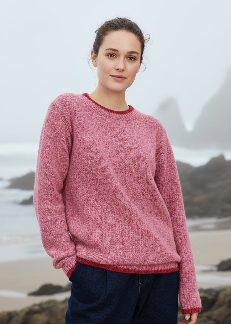 Slaney Crew Neck Sweater | Bubblegum