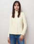 IrelandsEye Polo Neck Aran Sweater | Natural
