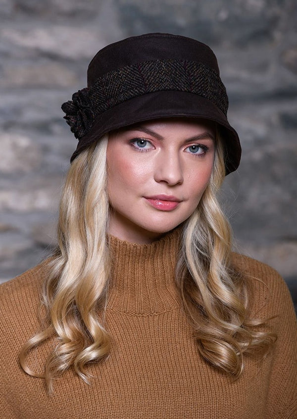 Brown Kate Wax Hat Mucros Weavers