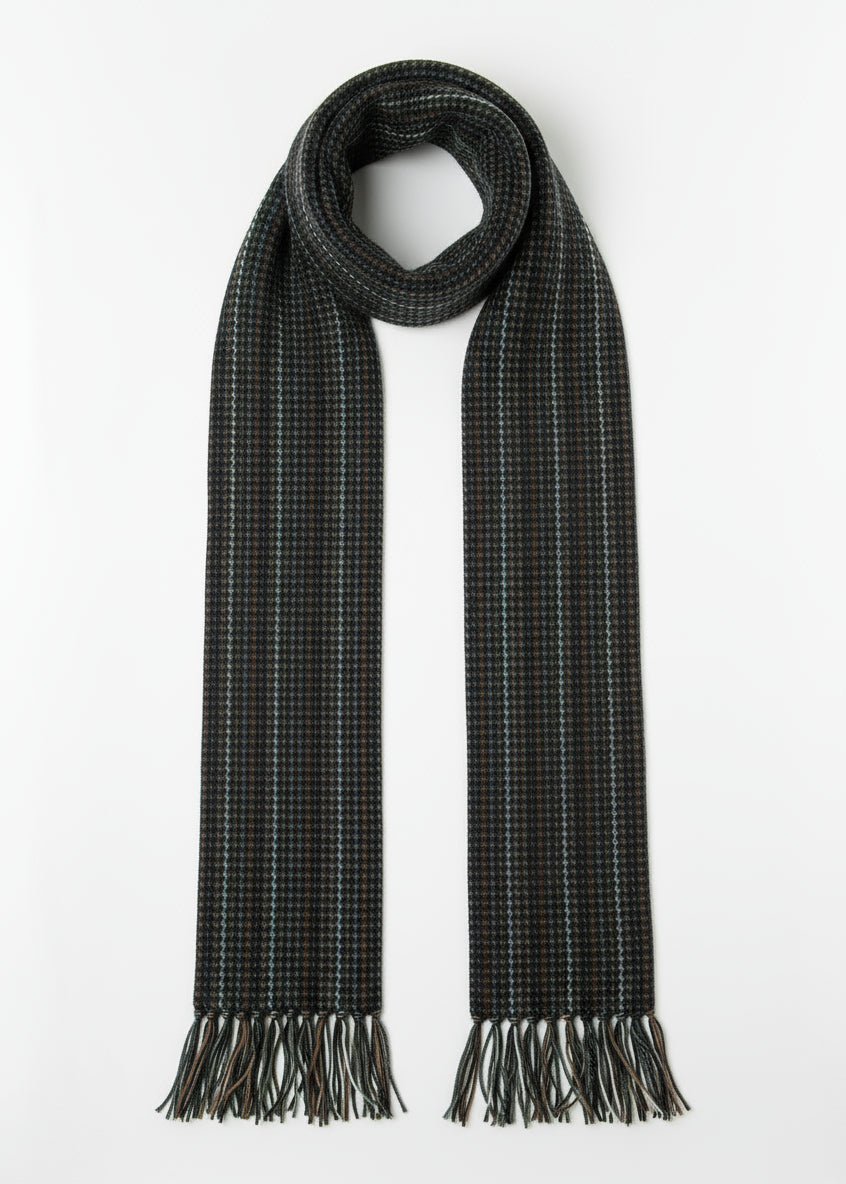 Mucros Alpaca Scarf | Charcoal Green