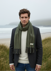 Mucros Alpaca Scarf | Green Mix