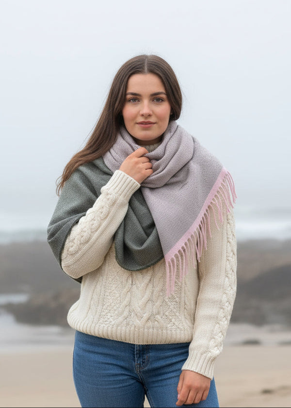 McNutt Cashmere Wrap | Alpine Reversible