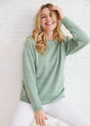 Aoife Merino Wool Crewneck Sweater | Mint